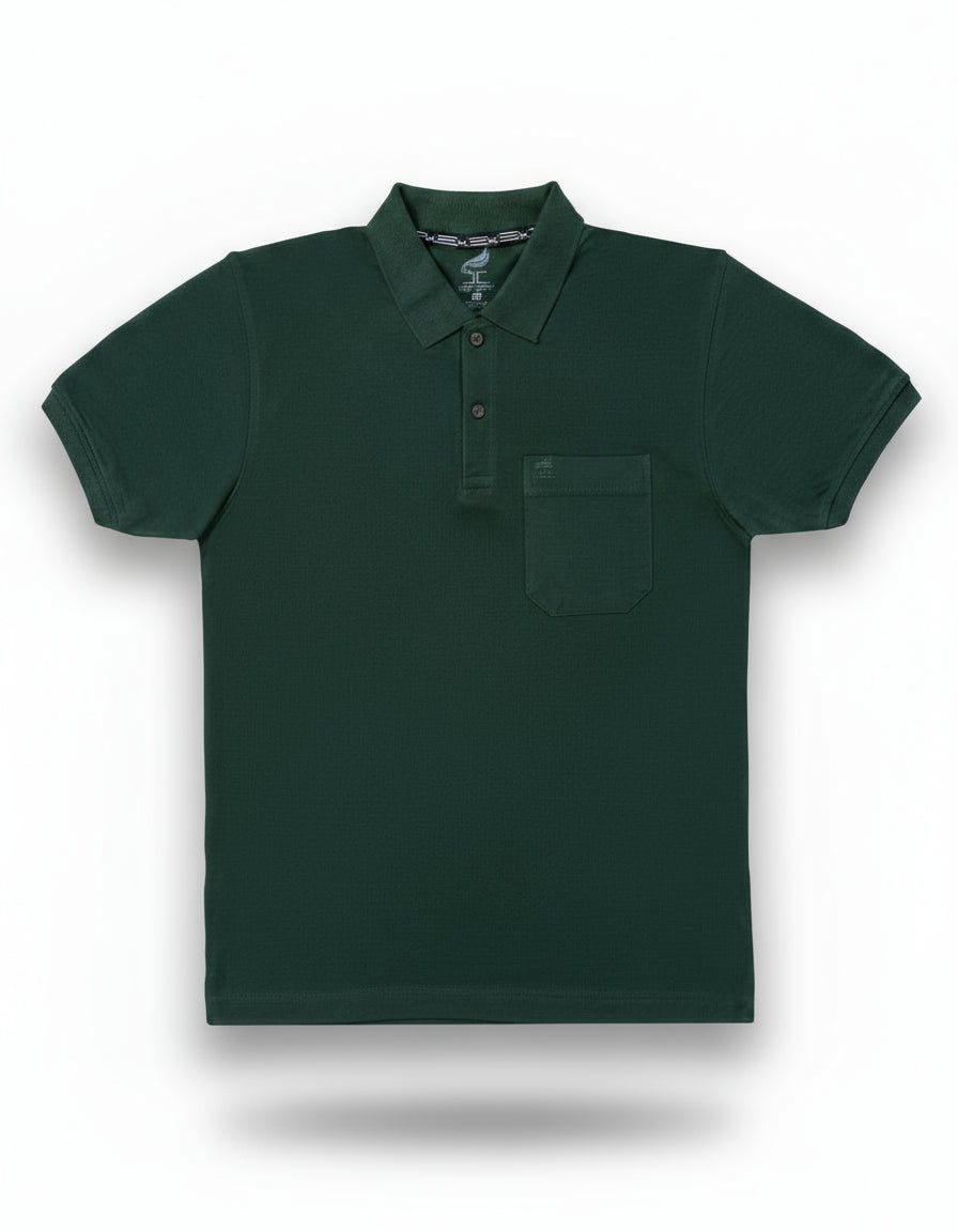 Mens Polo T-Shirts Deep Green